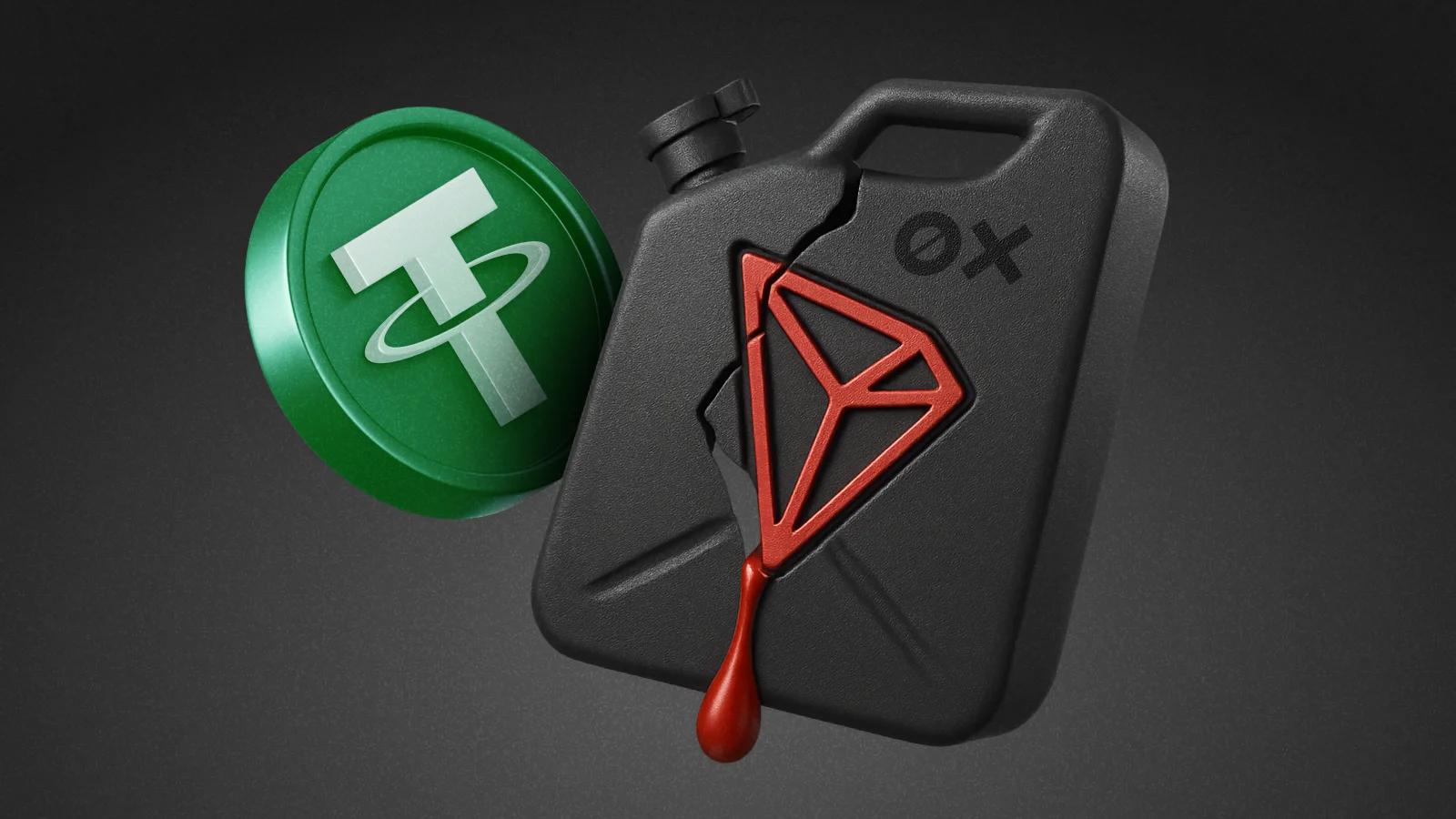 Stable blockchain USDT gas token