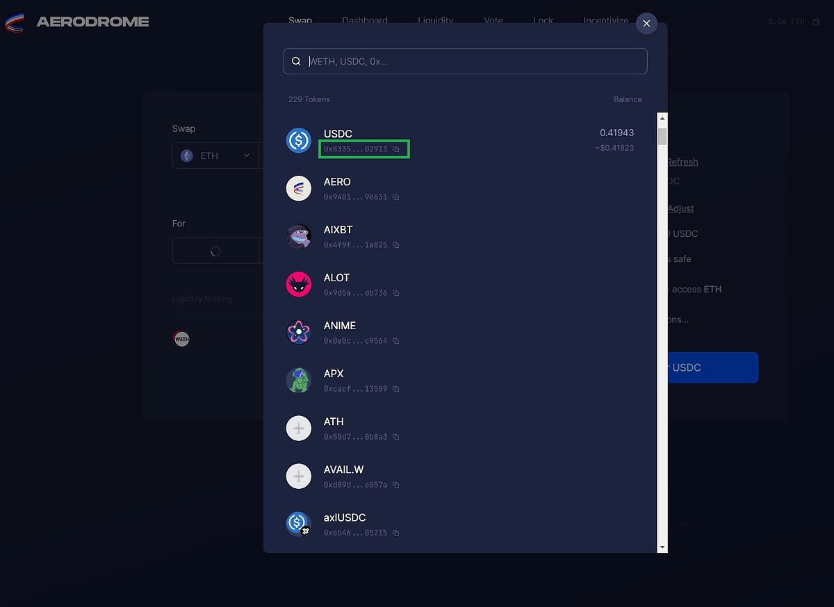 CoinGecko USDC price listing Base